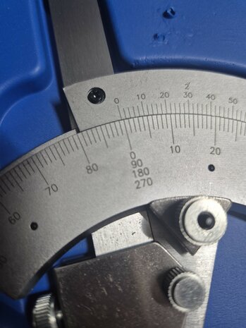 Rapporteur d'Angle Universel de Pr&eacute;cision &ndash; 0-320 Degr&eacute;s &ndash; Inox