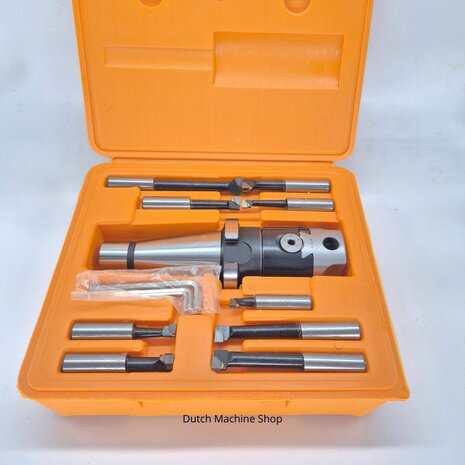 Kit de t&ecirc;te d'al&eacute;sage 50mm (NT40 / ISO40) &ndash; 12 pi&egrave;ces